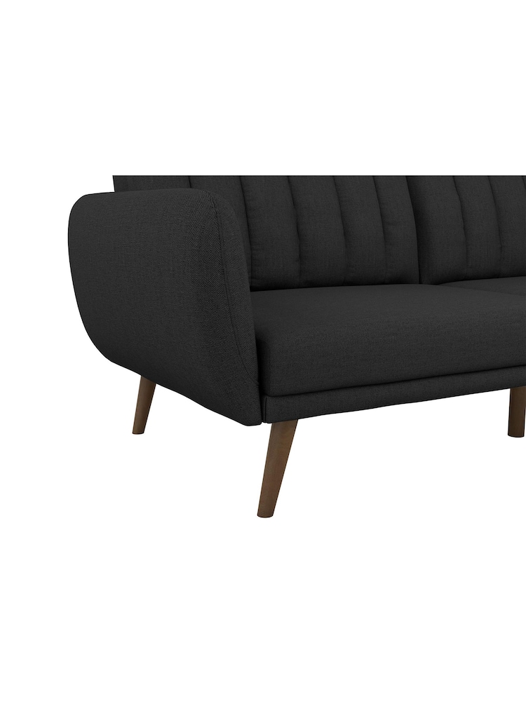 Novogratz Grey Brittany Linen Sofa Bed - Image 5 of 5