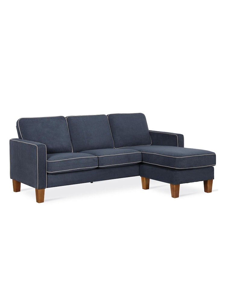 Novogratz Blue Bowen Sectional Sofa - Image 2 of 5