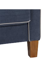 Novogratz Blue Bowen Sectional Sofa - Image 4 of 5