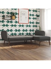 Novogratz Grey Linen Sofa Bed - Image 2 of 5