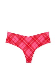 Victoria's Secret PINK Pink Rose Plaid Thong Knickers - Image 3 of 3