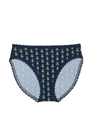 Victoria's Secret Noir Navy Blue Christmas Tree Brief Knickers - Image 3 of 3