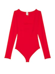 Victoria's Secret PINK Red Pepper Square Neck Soft Stretch Bodysuit - Image 3 of 3
