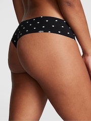 Victoria's Secret PINK Black Heart Thong Knickers - Image 2 of 3