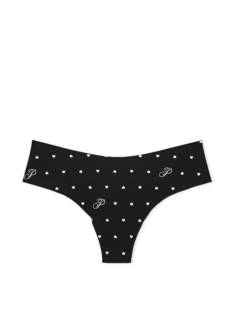 Victoria's Secret PINK Black Heart Thong Knickers - Image 3 of 3
