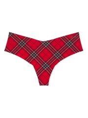 Victoria's Secret PINK Red Vermillion Plaid Thong Knickers - Image 3 of 3