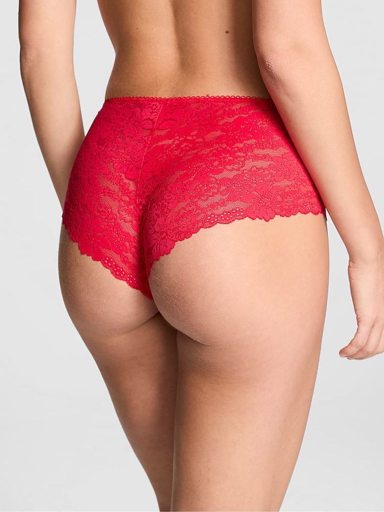 Victoria's Secret PINK Red Pepper Lace Cheeky Knickers - Image 2 of 3