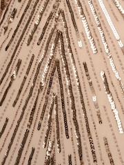 Adrianna Papell Natural Beaded Long Dress - Image 7 of 7