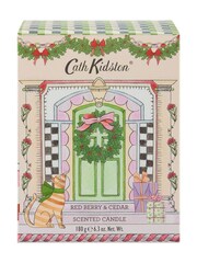 Cath Kidston A Dolls House Festive Glass Candle Red Berry & Cedar 180g - Image 3 of 6