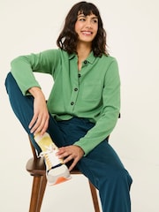 FatFace Jess Green 100% Cotton Jersey Shirt - Image 4 of 9