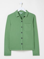 FatFace Jess Green 100% Cotton Jersey Shirt - Image 9 of 9