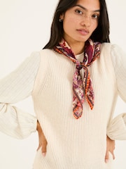 FatFace Light Natural Amara 2 In 1 Knitted Tank - Image 6 of 11