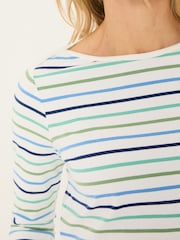 FatFace Breton Teal Blue T-Shirt - Image 4 of 5