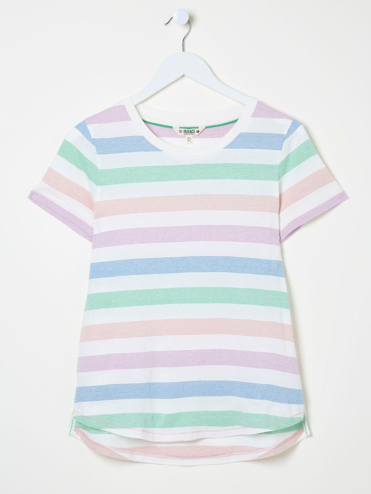 FatFace Natalie Natural Short Sleeve Stripe T Shirt - Image 5 of 5 FatFace Natalie Natural Short Sleeve Stripe T Shirt - Image 5 of 5