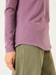 FatFace Bree Dusky Purple Long Sleeve T-Shirt - Image 5 of 6
