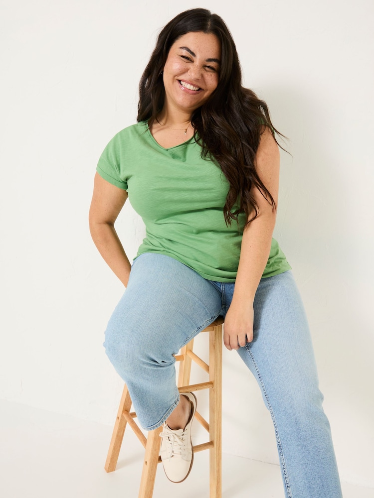 FatFace Ivy Light Green T-Shirt - Image 8 of 9
