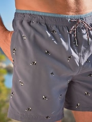 Bordado en ballena en azul marino - FatFace Swim Shorts - Imagen 4 de 6