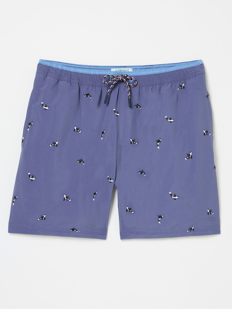 Bordado en ballena en azul marino - FatFace Swim Shorts - Imagen 6 de 6