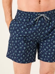 Dibujos geométricos en azul - FatFace Swim Shorts - Imagen 1 de 6