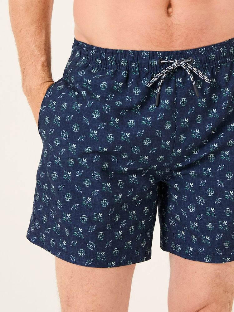 Dibujos geométricos en azul - FatFace Swim Shorts - Imagen 1 de 6