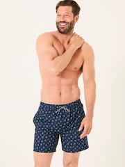 Dibujos geométricos en azul - FatFace Swim Shorts - Imagen 3 de 6