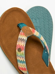 FatFace Somerton Tan Brown Flip Flops - Image 3 of 3