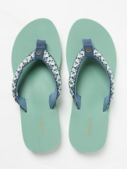 FatFace Pentle Green Haze Flip Flops - Image 1 of 3