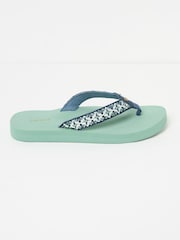 FatFace Pentle Green Haze Flip Flops - Image 2 of 3
