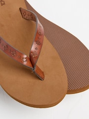 FatFace Tan Brown Emmy Flip Flops - Image 3 of 3