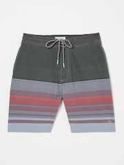 FatFace Camber Pink Blue Stripe Swim Shorts - Image 5 of 5