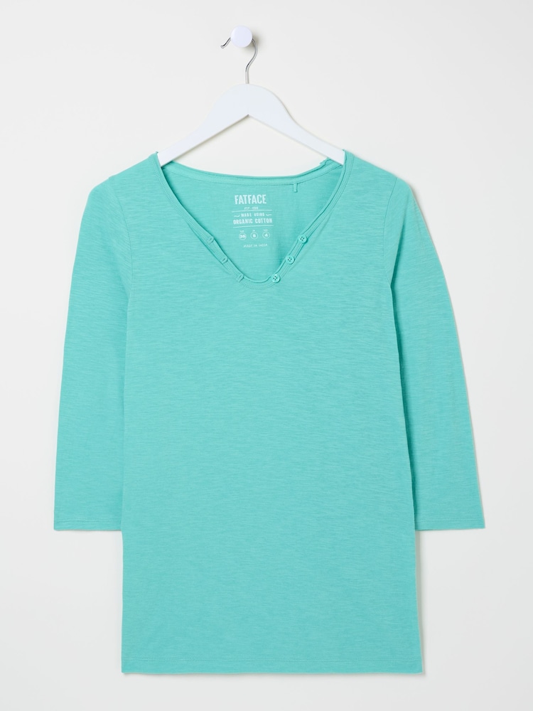 Light Teal Green - FatFace 100% Cotton T-Shirt - Imagen 5 de 5 Light Teal Green - FatFace 100% Cotton T-Shirt - Imagen 5 de 5