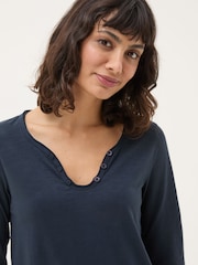 FatFace Porter Navy 100% Cotton T-Shirt - Image 3 of 4