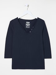 FatFace Porter Navy 100% Cotton T-Shirt - Image 4 of 4