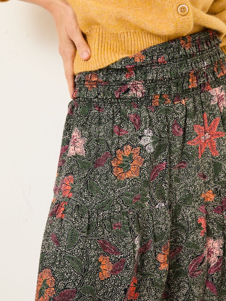 FatFace Calli Black Detail Floral Skirt - Image 4 of 5
