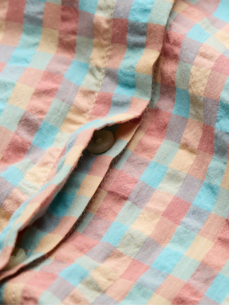 متعدد الألوان - FatFace Kat 100% Cotton Embroidered Shirt - صورة 7 من 7