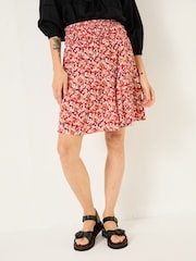 FatFace Calli Multi Abstract Floral Skirt - Image 4 of 7