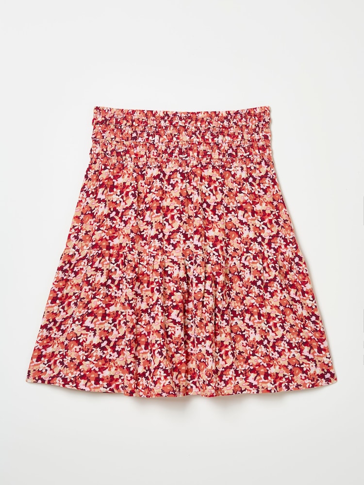 FatFace Calli Multi Abstract Floral Skirt - Image 7 of 7