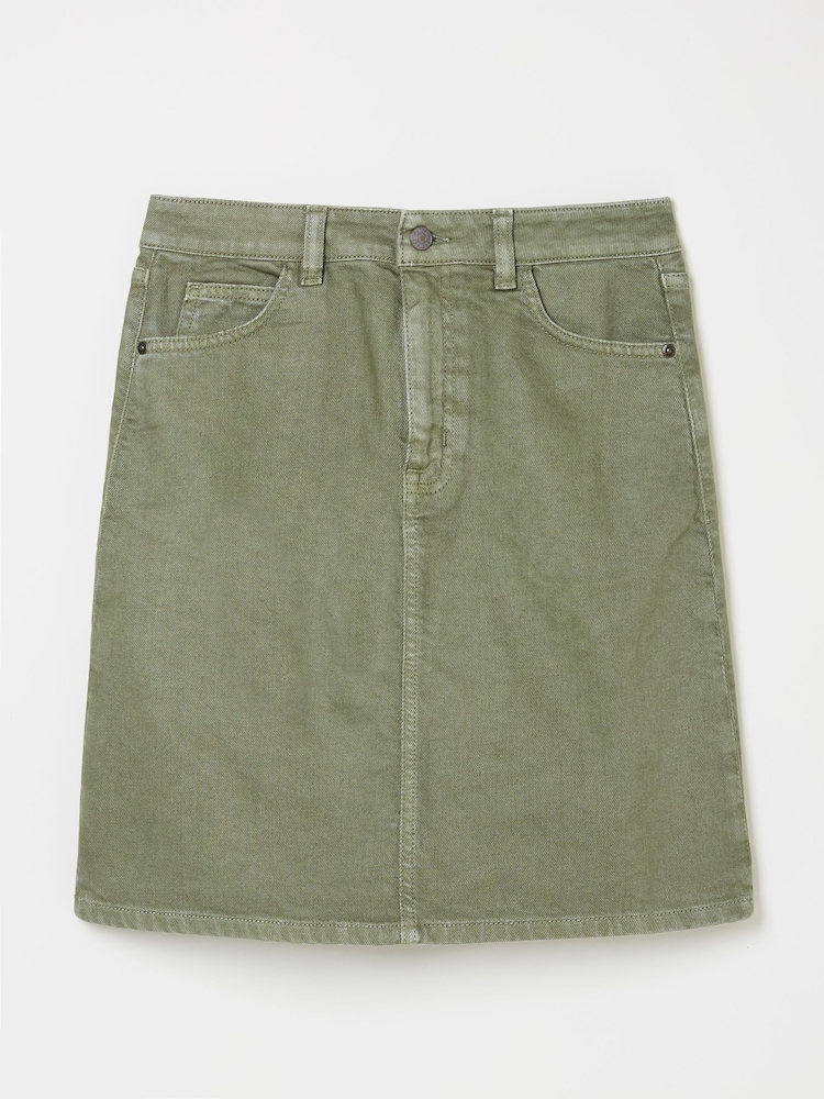 FatFace Olive Green Hattie Skirt - Image 4 of 4