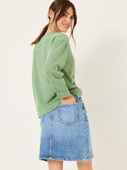 FatFace Blue Denim Hattie Skirt - Image 3 of 9