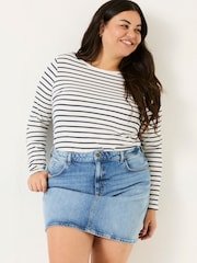 FatFace Blue Denim Hattie Skirt - Image 7 of 9