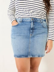 FatFace Blue Denim Hattie Skirt - Image 8 of 9