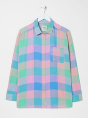 FatFace Multi 100% Cotton Carolin Check Shirt - Image 10 of 10