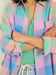 FatFace Multi 100% Cotton Carolin Check Shirt - Image 5 of 10