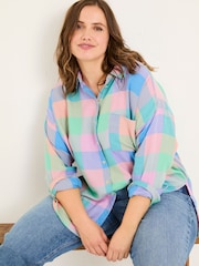 FatFace Multi 100% Cotton Carolin Check Shirt - Image 6 of 10