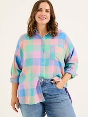 FatFace Multi 100% Cotton Carolin Check Shirt - Image 7 of 10