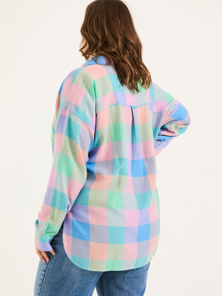 FatFace Multi 100% Cotton Carolin Check Shirt - Image 9 of 10