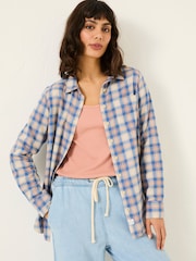 Синий в клеточку - FatFace 100% Cotton Long Sleeve Shirt - Image 1 of 9