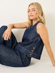 FatFace Ink Dara Denim Top - Image 6 of 7