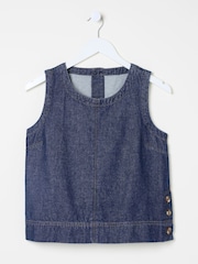 FatFace Ink Dara Denim Top - Image 7 of 7