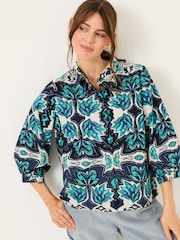 FatFace Jade Green Roxi Shirt - Image 3 of 5